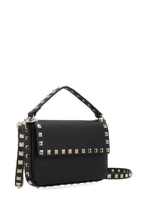 Valentino Women's Pouch Rockstud in Vitello Granato Black