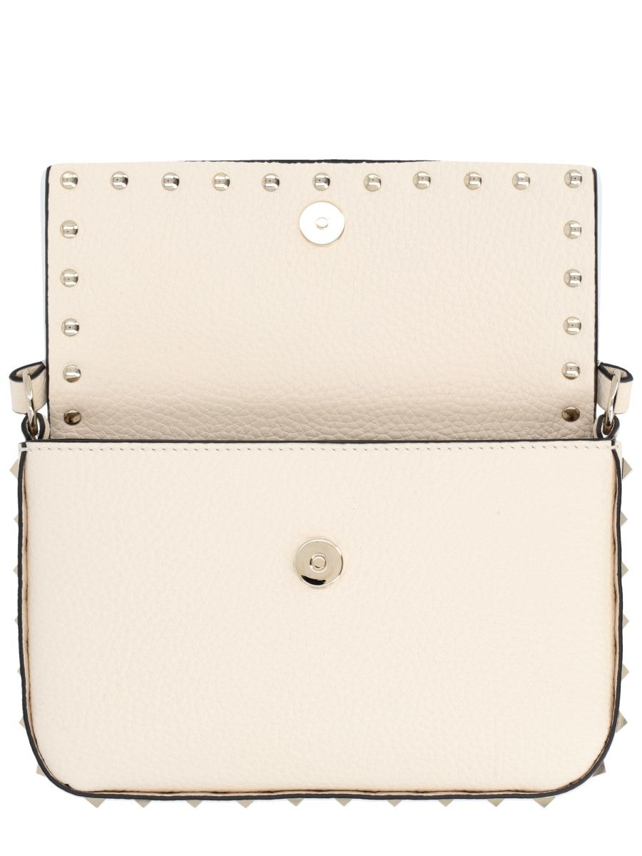 Valentino Women's Pouch Rockstud in Vitello Granato White