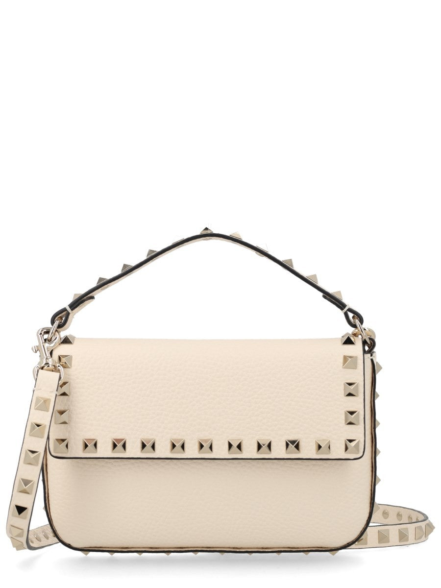 Valentino Women's Pouch Rockstud in Vitello Granato White