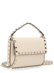 Valentino Women's Pouch Rockstud in Vitello Granato White