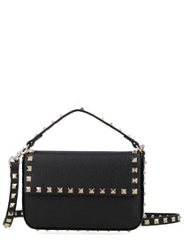 Valentino Women's Pouch Rockstud in Vitello Granato Black