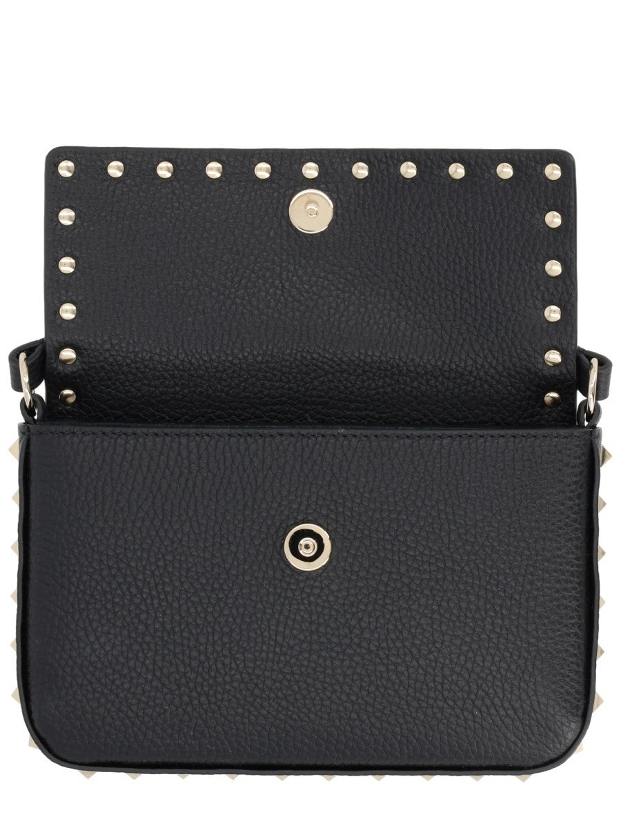 Valentino Women's Pouch Rockstud in Vitello Granato Black