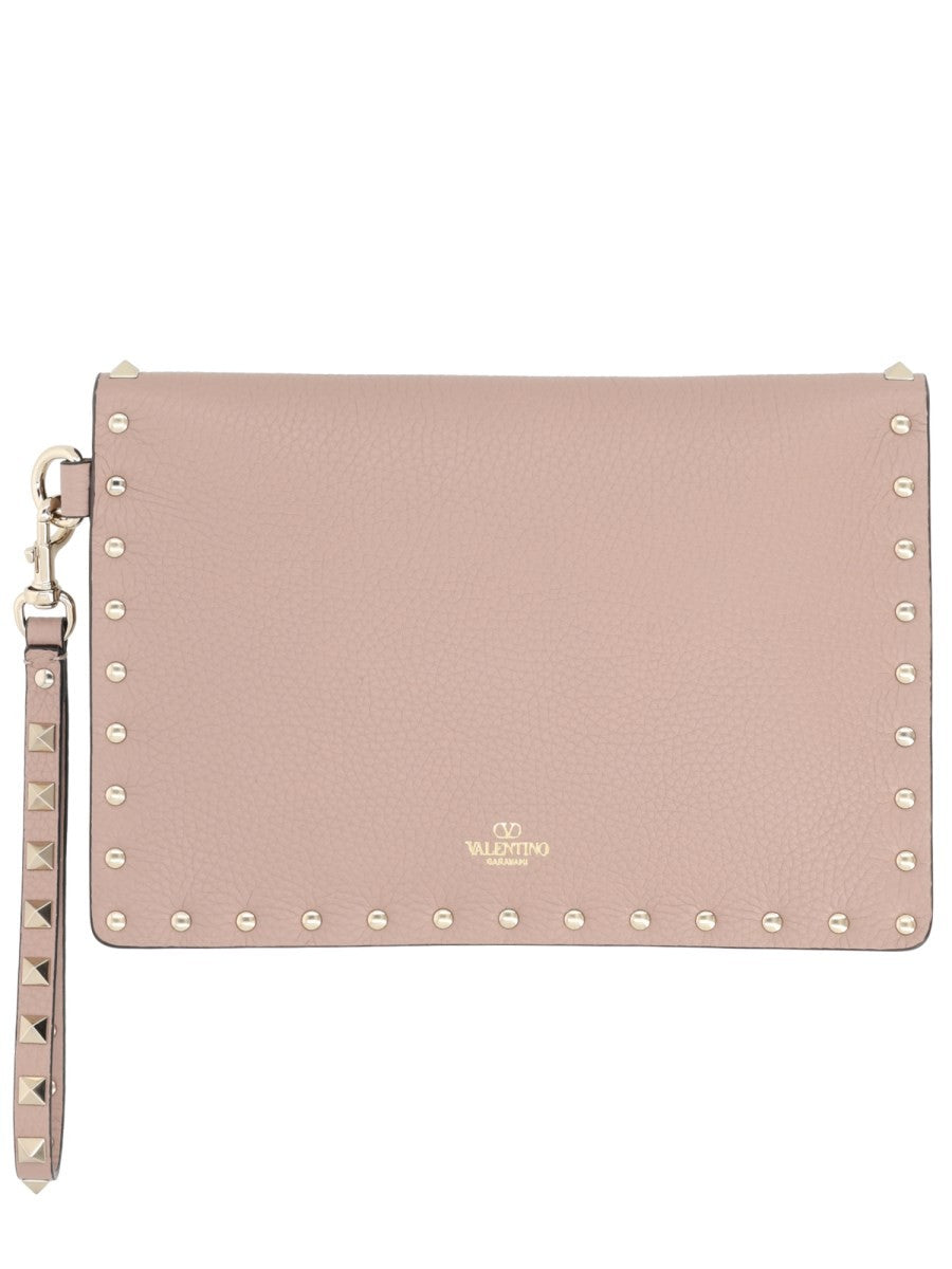 Valentino Women's Pouch Rockstud Medium Blue