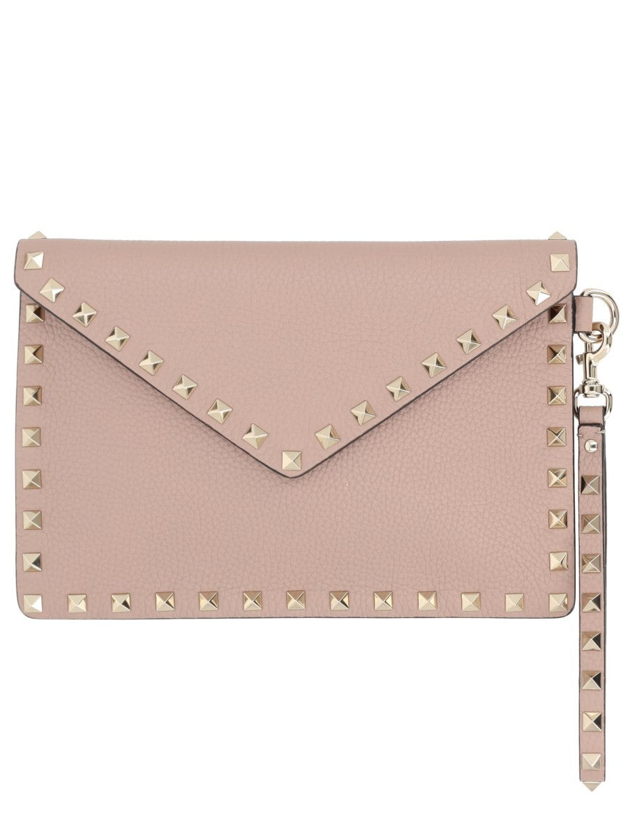 Valentino Women's Pouch Rockstud Medium Blue