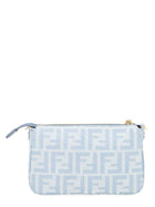 Fendi Women's Pouch Tube with Chain Blue, view 2