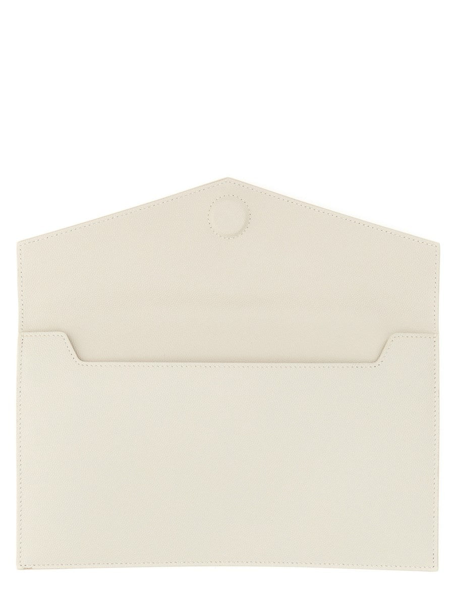 Saint Laurent Women's Pouch Uptown Medium Beige