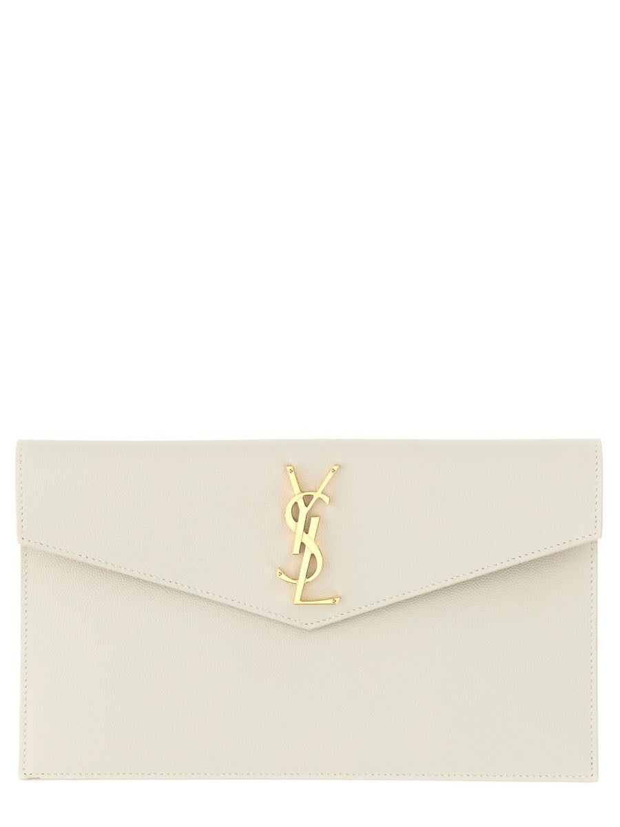Saint Laurent Women's Pouch Uptown Medium Beige