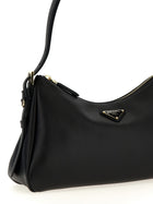 PRADA Prada Aimée Medium Shoulder Bag Black, view 3
