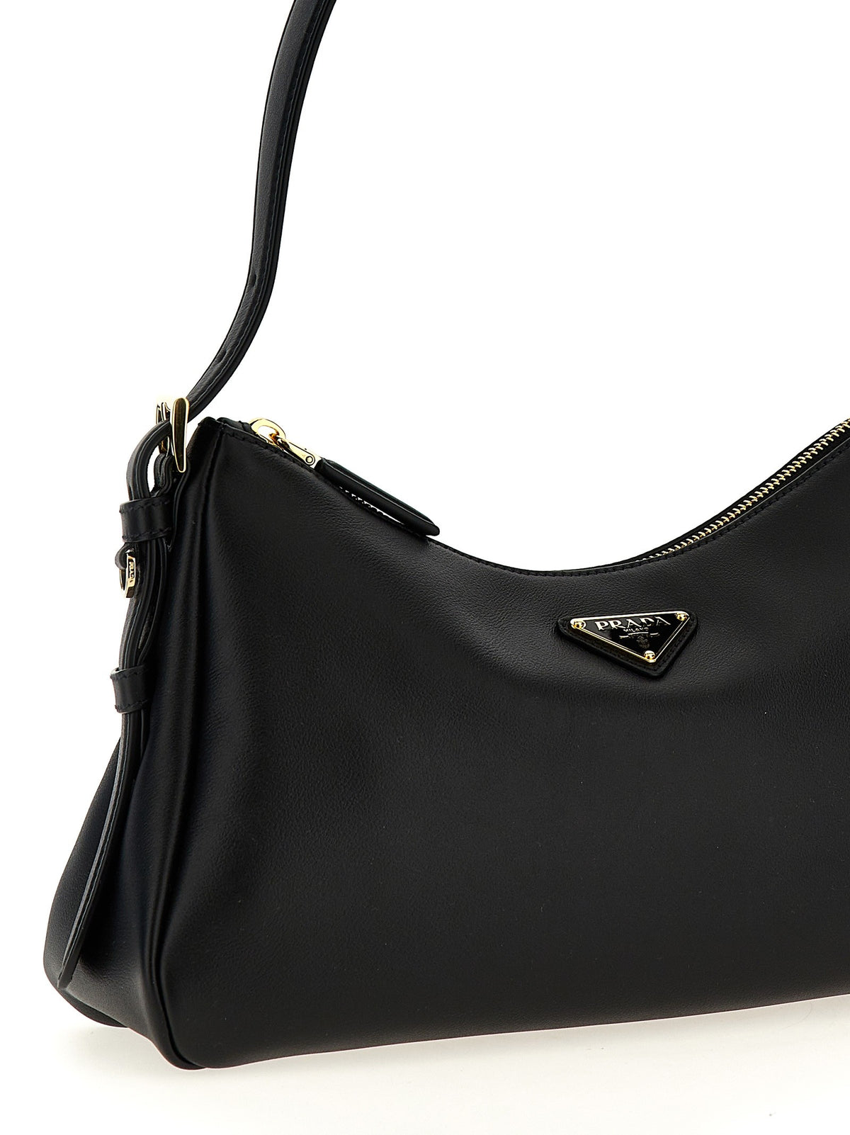 PRADA Prada Aimée Medium Shoulder Bag Black, view 3