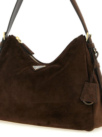 PRADA Prada Aimée Medium Shoulder Bag Brown