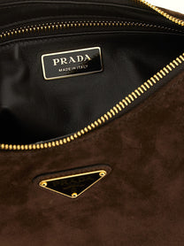 PRADA Prada Aimée Medium Shoulder Bag Brown