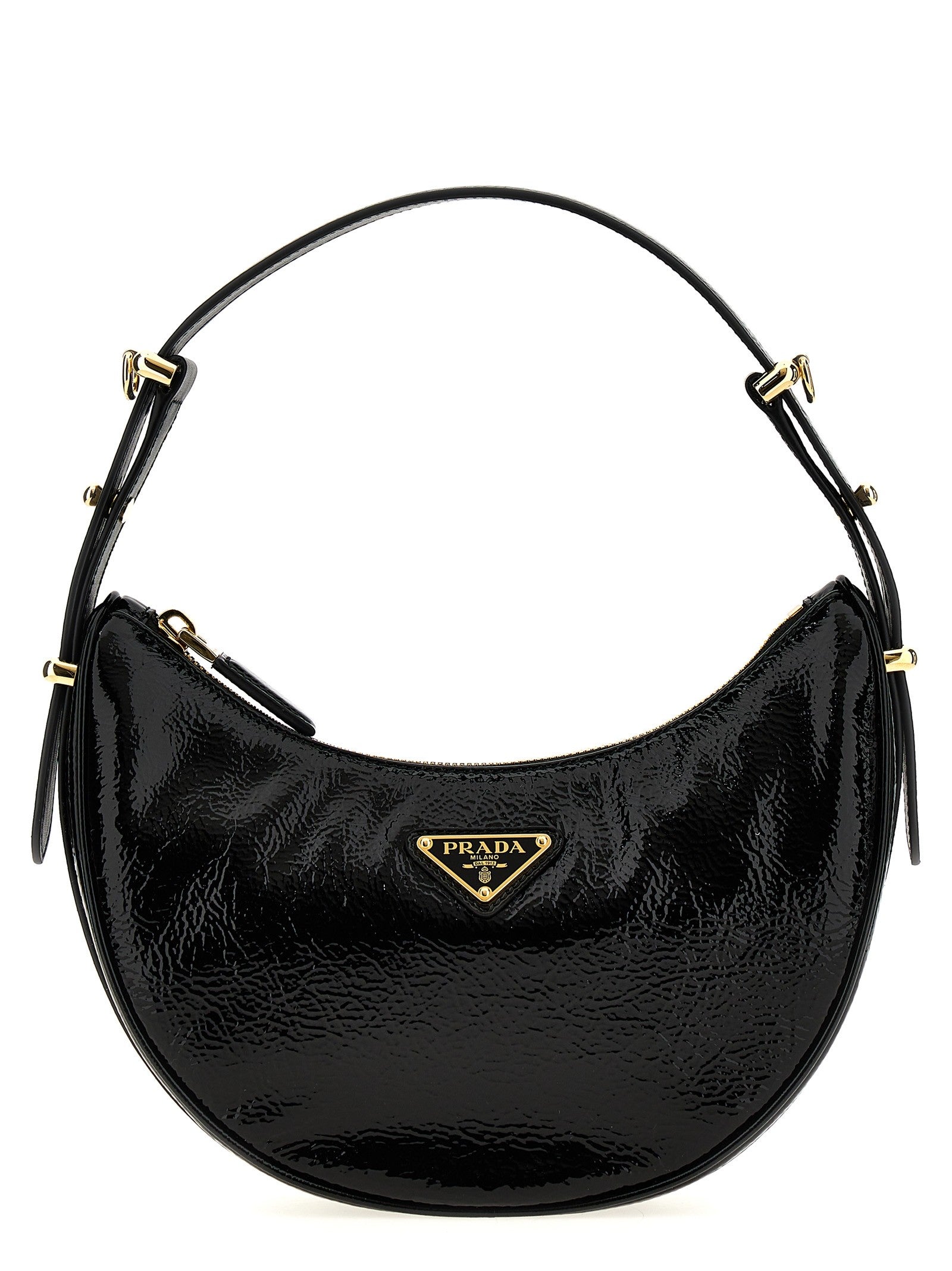 Prada Prada Arqué Shoulder Bag Black