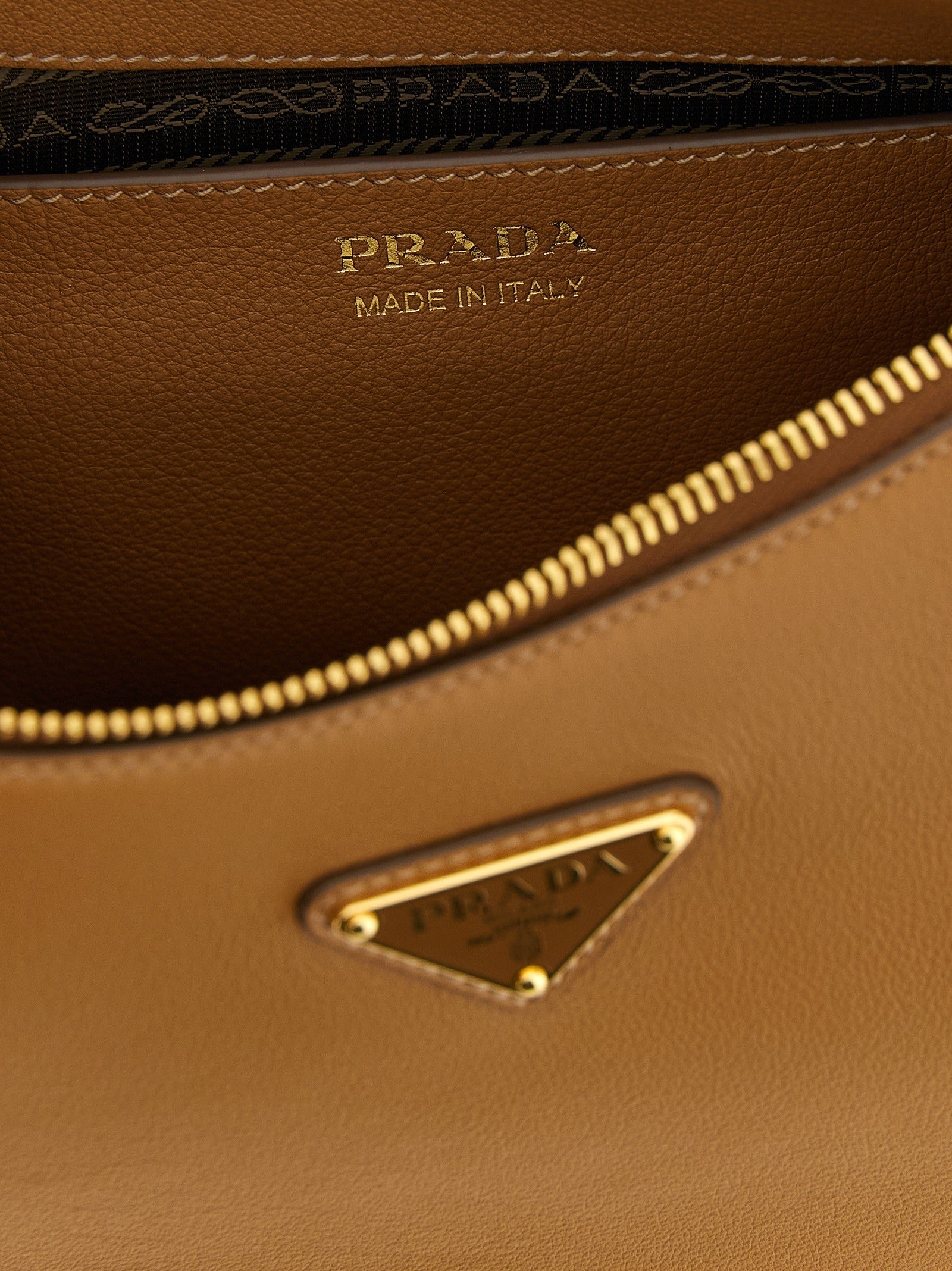 PRADA Prada Arqué Shoulder Bag Brown