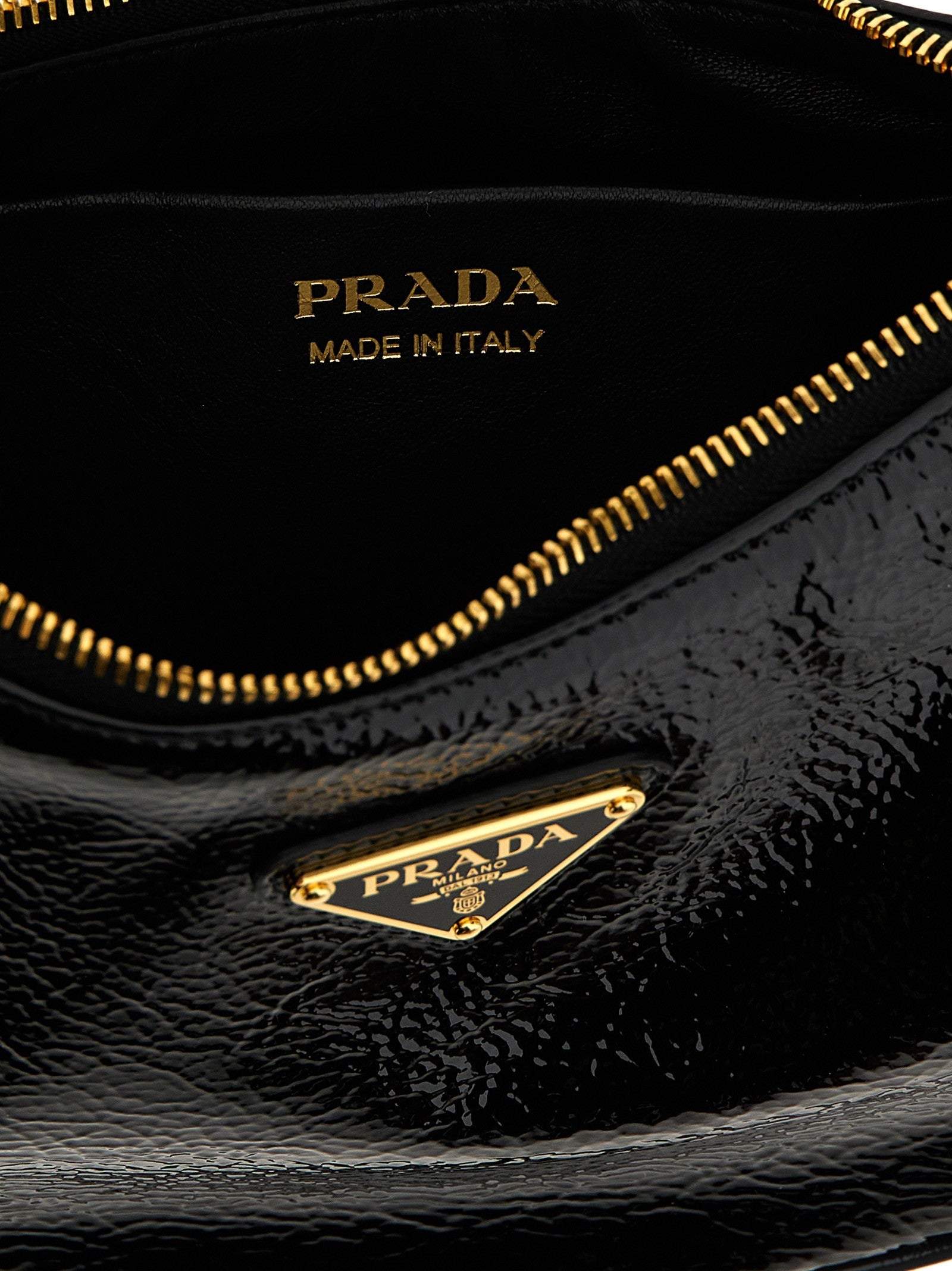 Prada Prada Arqué Shoulder Bag Black