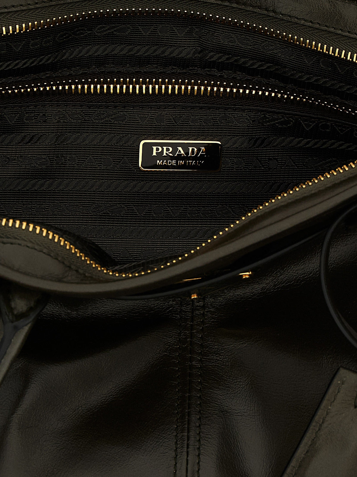 PRADA Prada Bonnie Medium Handbag Green, view 4