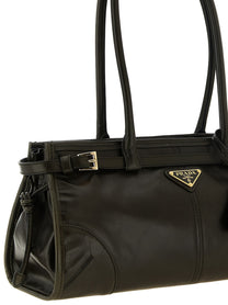 PRADA Prada Bonnie Medium Handbag Green, view 3