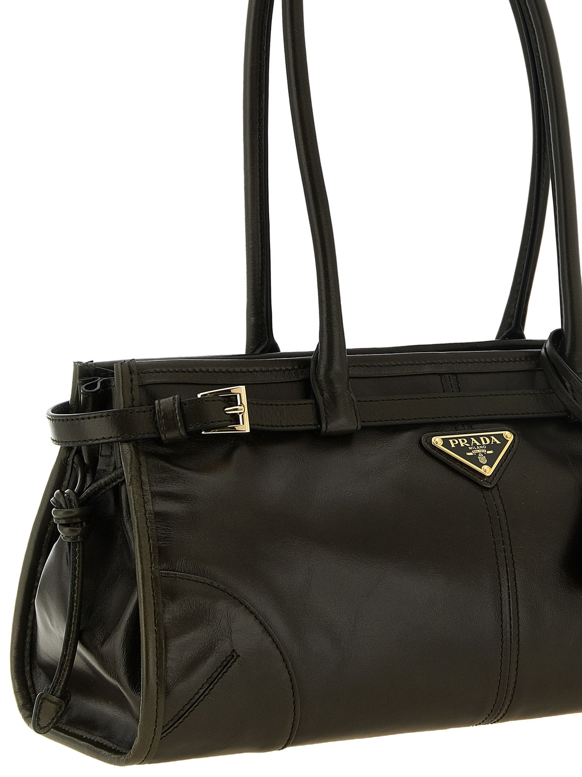 PRADA Prada Bonnie Medium Handbag Green, view 3