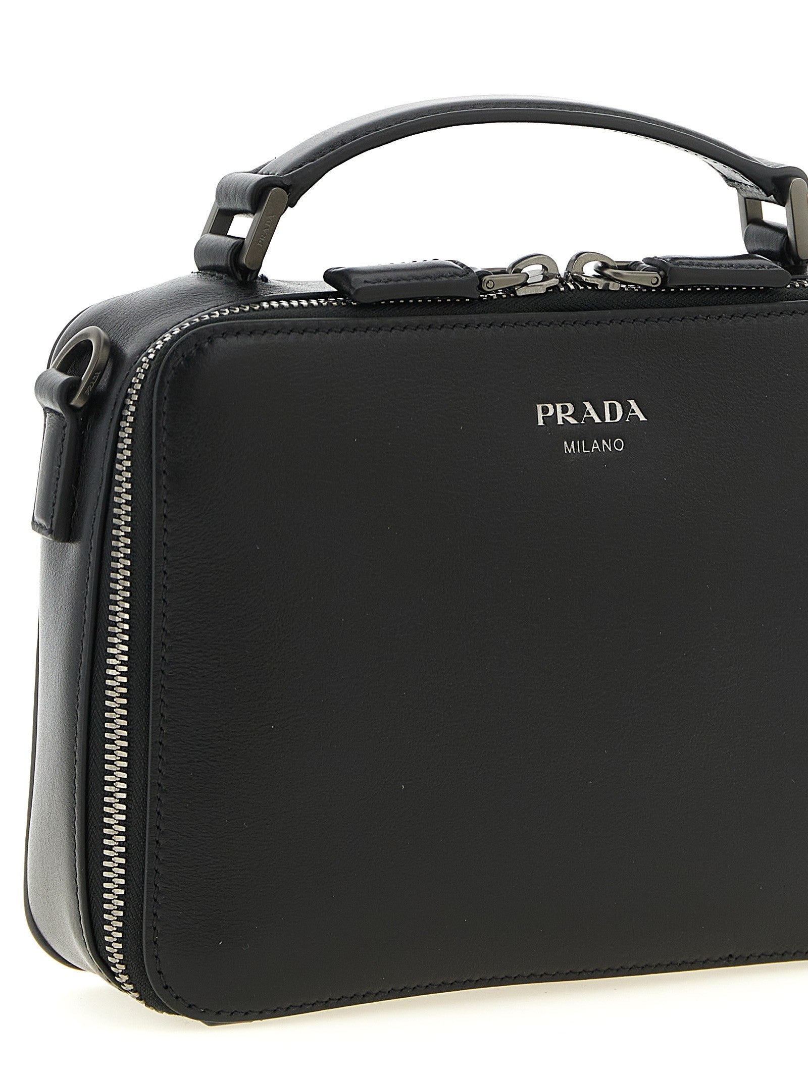 PRADA Prada Brique Crossbody Bag Black