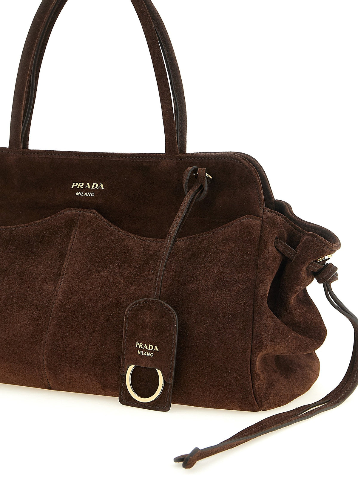 PRADA Prada Carry Large Shoulder Bag Brown, view 3