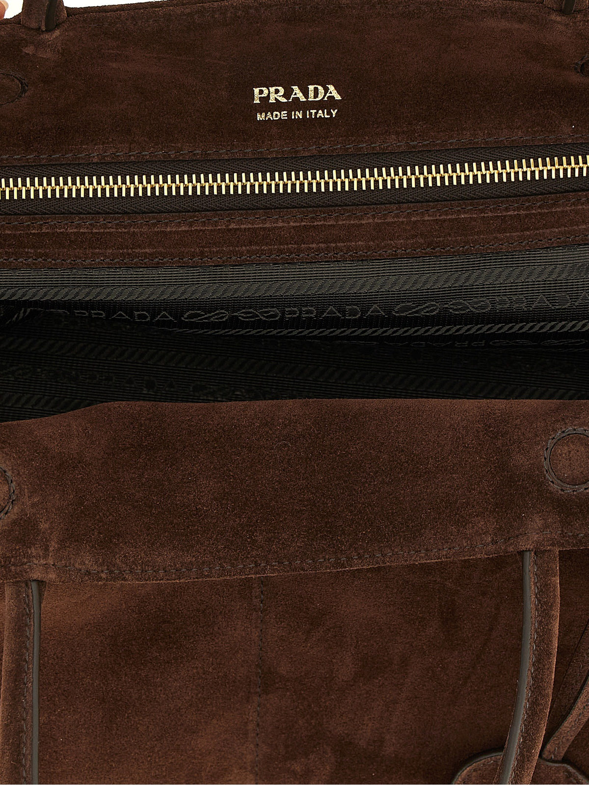 PRADA Prada Carry Large Shoulder Bag Brown, view 4