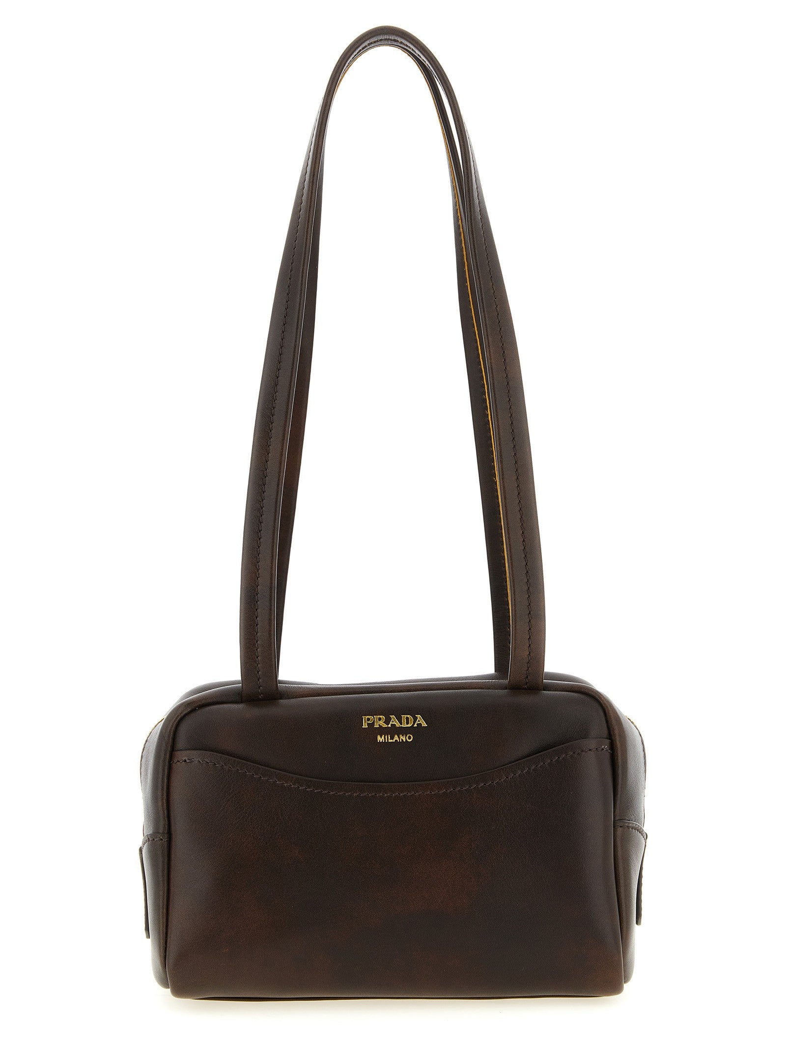 PRADA Prada Carry Mini Top Case Brown