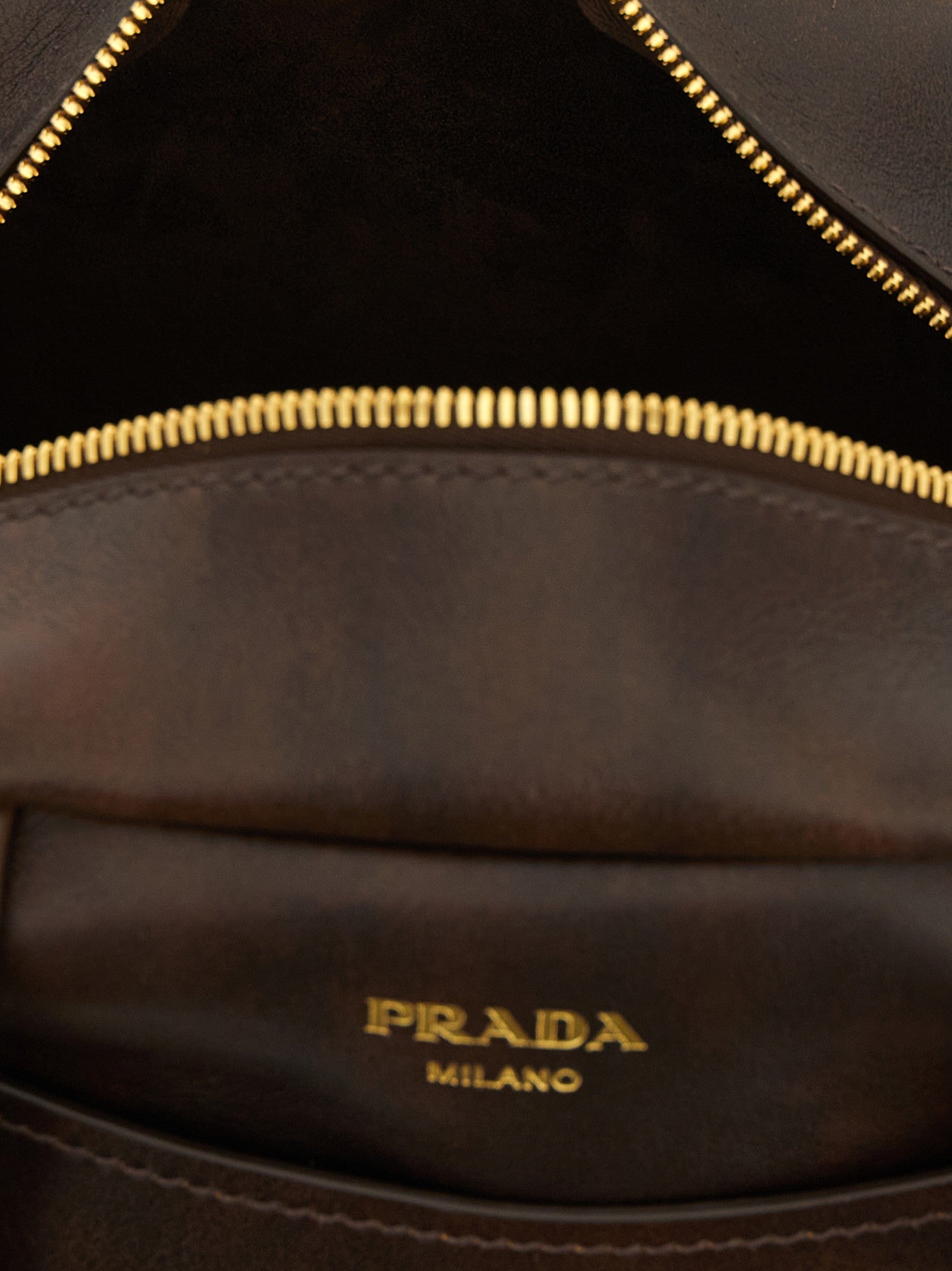 PRADA Prada Carry Mini Top Case Brown