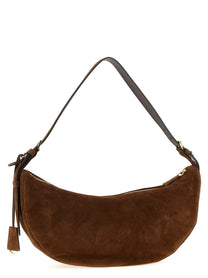 PRADA Prada Demi Lune Large Shoulder Bag Brown