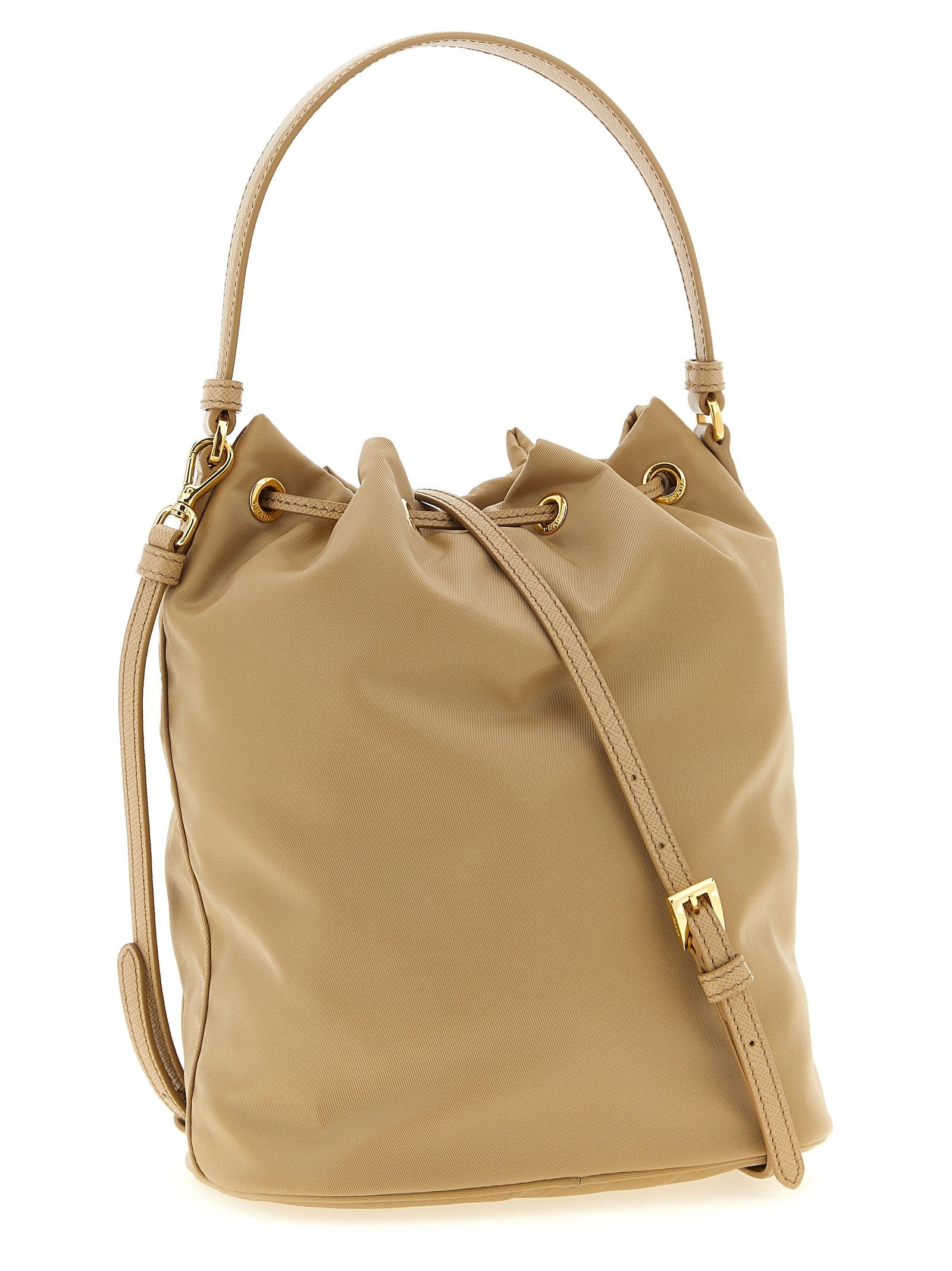 PRADA Prada Duet Bucket Bag Brown