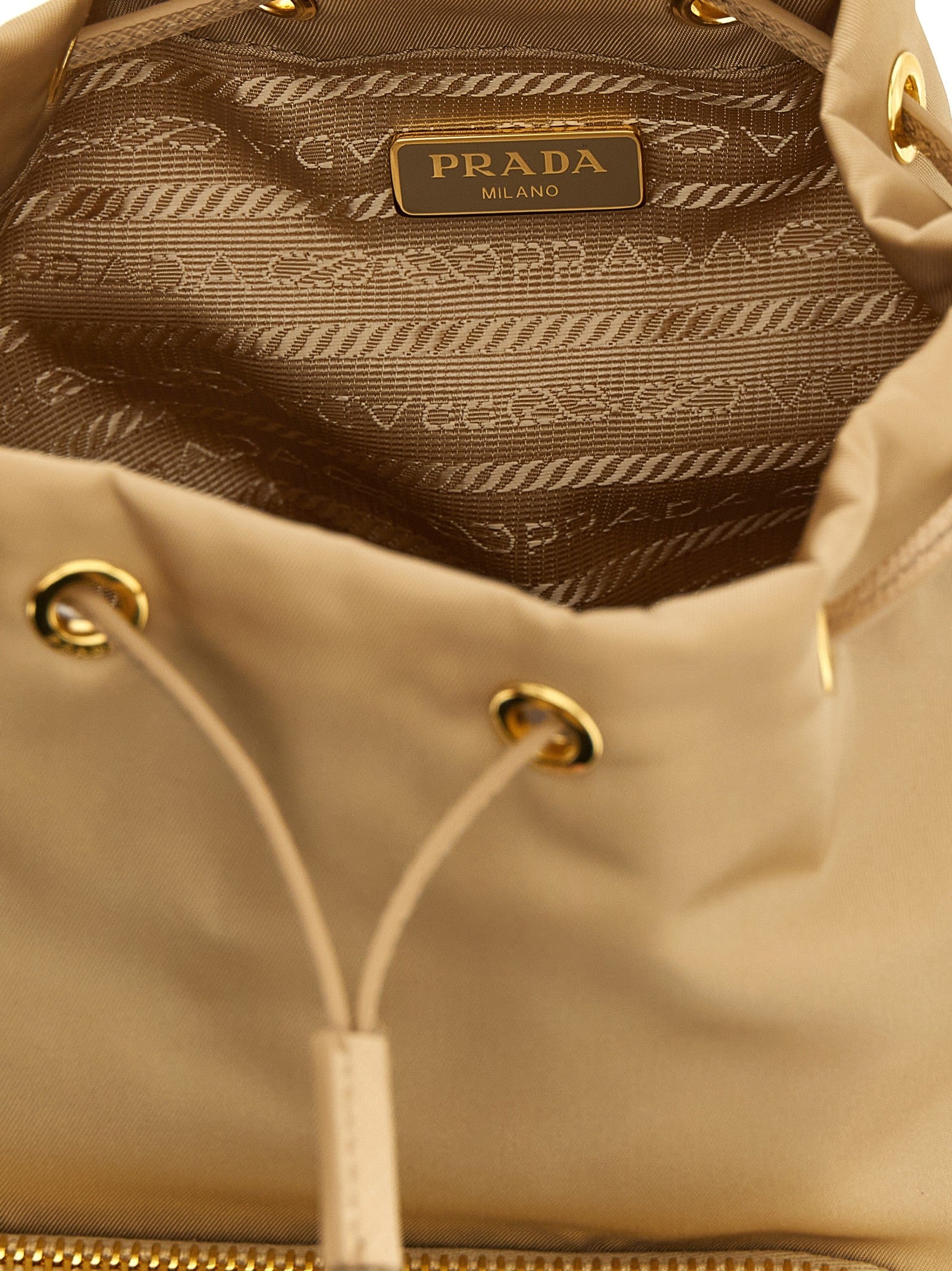 PRADA Prada Duet Bucket Bag Brown