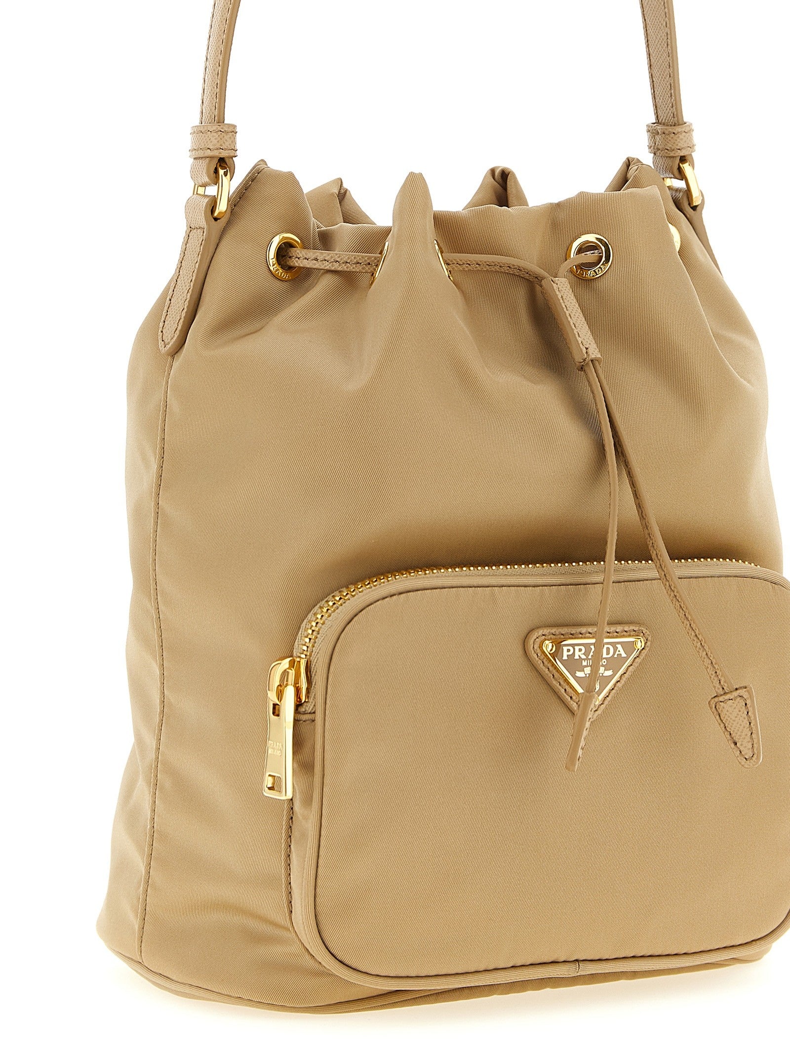 PRADA Prada Duet Bucket Bag Brown