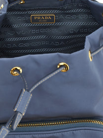 PRADA Prada Duet Bucket Bag Blue
