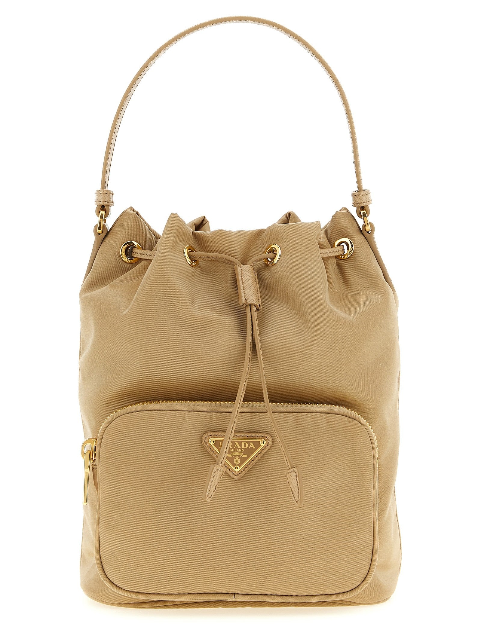 PRADA Prada Duet Bucket Bag Brown