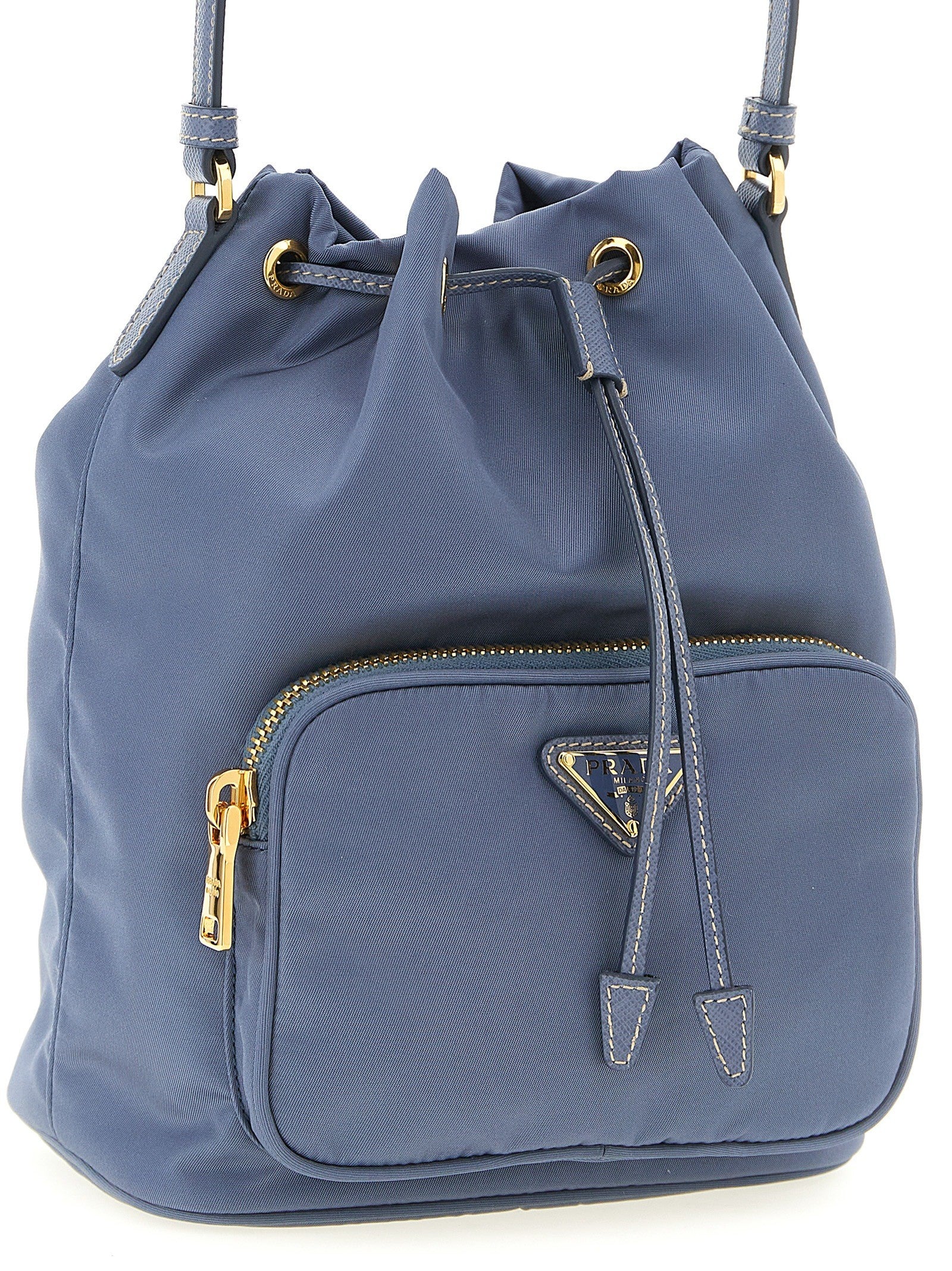 PRADA Prada Duet Bucket Bag Blue