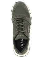 PRADA Grey Suede Prada Prax Sneakers Grey, view 4