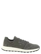 PRADA Grey Suede Prada Prax Sneakers Grey