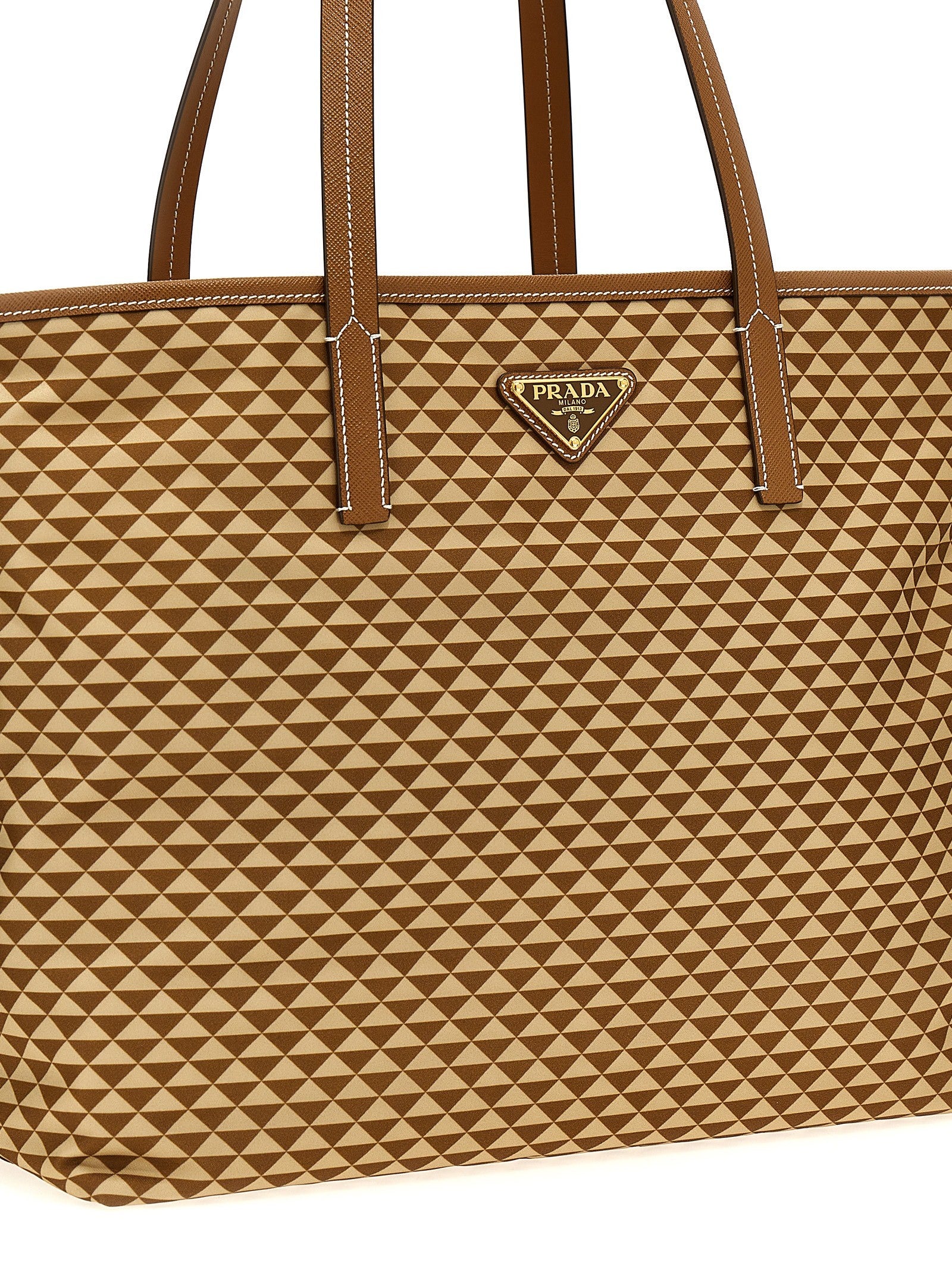 PRADA Prada Symbole Shopping Bag Gold