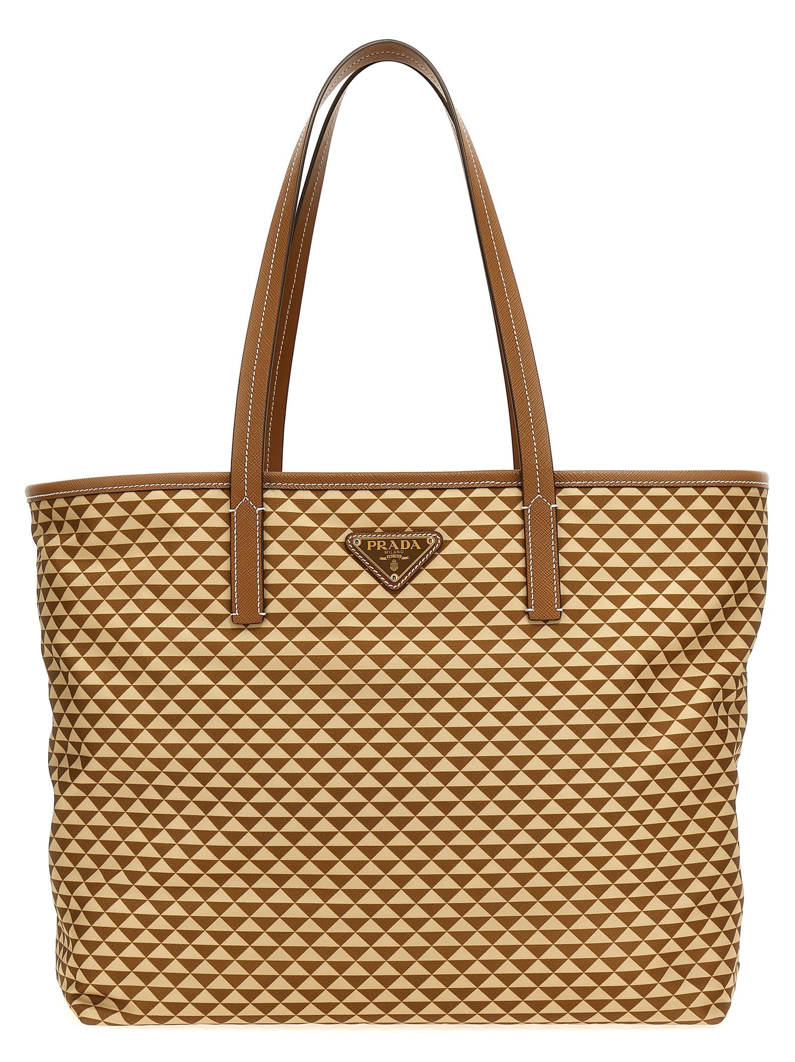 PRADA Prada Symbole Shopping Bag Gold