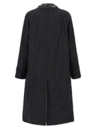PRADA Wales Mouliné Coat Grey, view 2