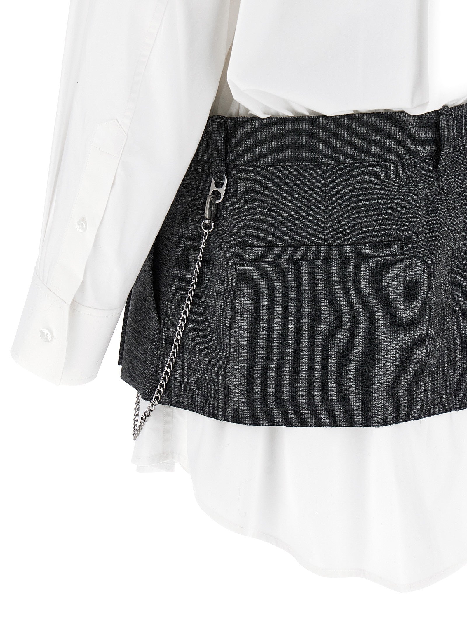 alexanderwang Pre Styled Shirt Dress Chain Dress Gold
