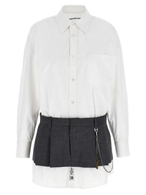 alexanderwang Pre Styled Shirt Dress Chain Dress Gold