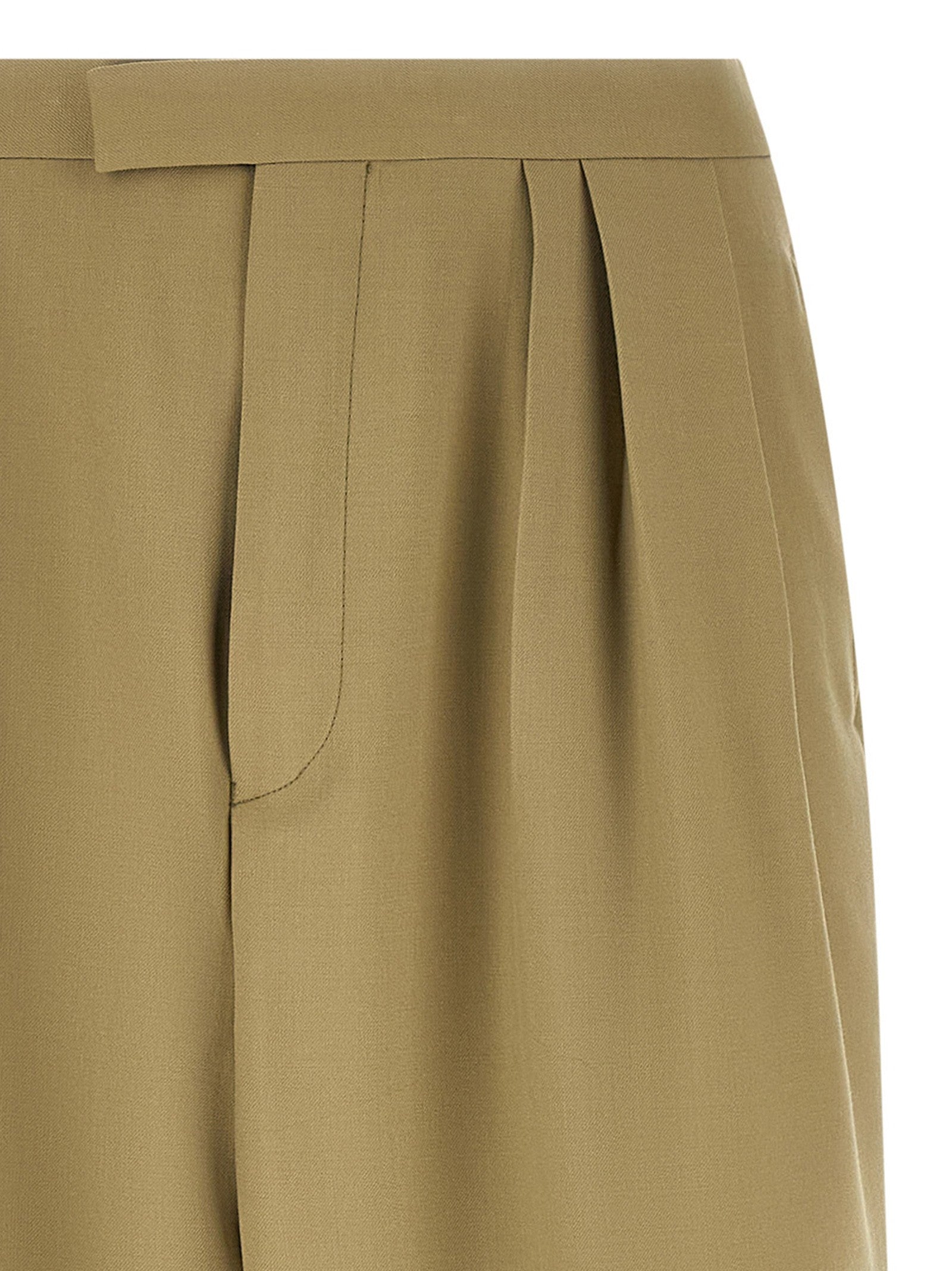 Dries Van Noten Preaches Bis Pants Green