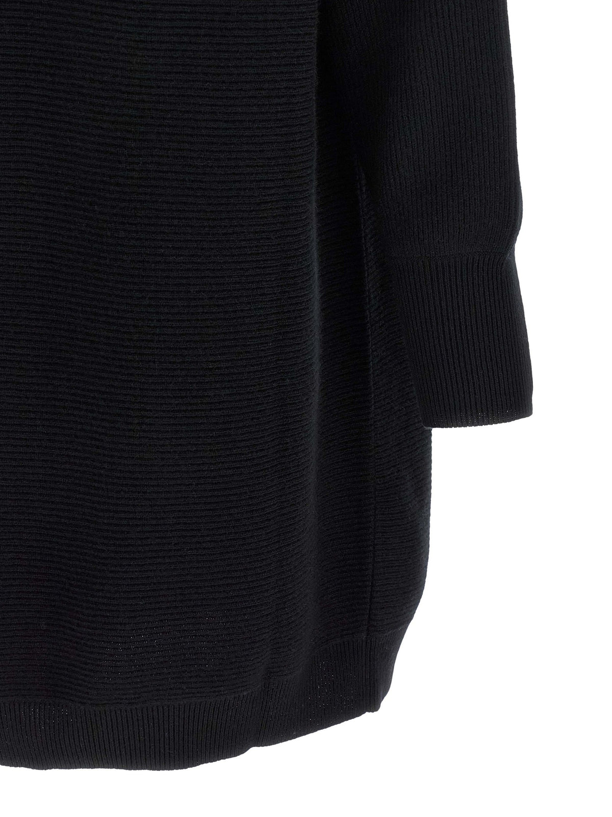Brunello Cucinelli Precious Collar Dress Black, view 4