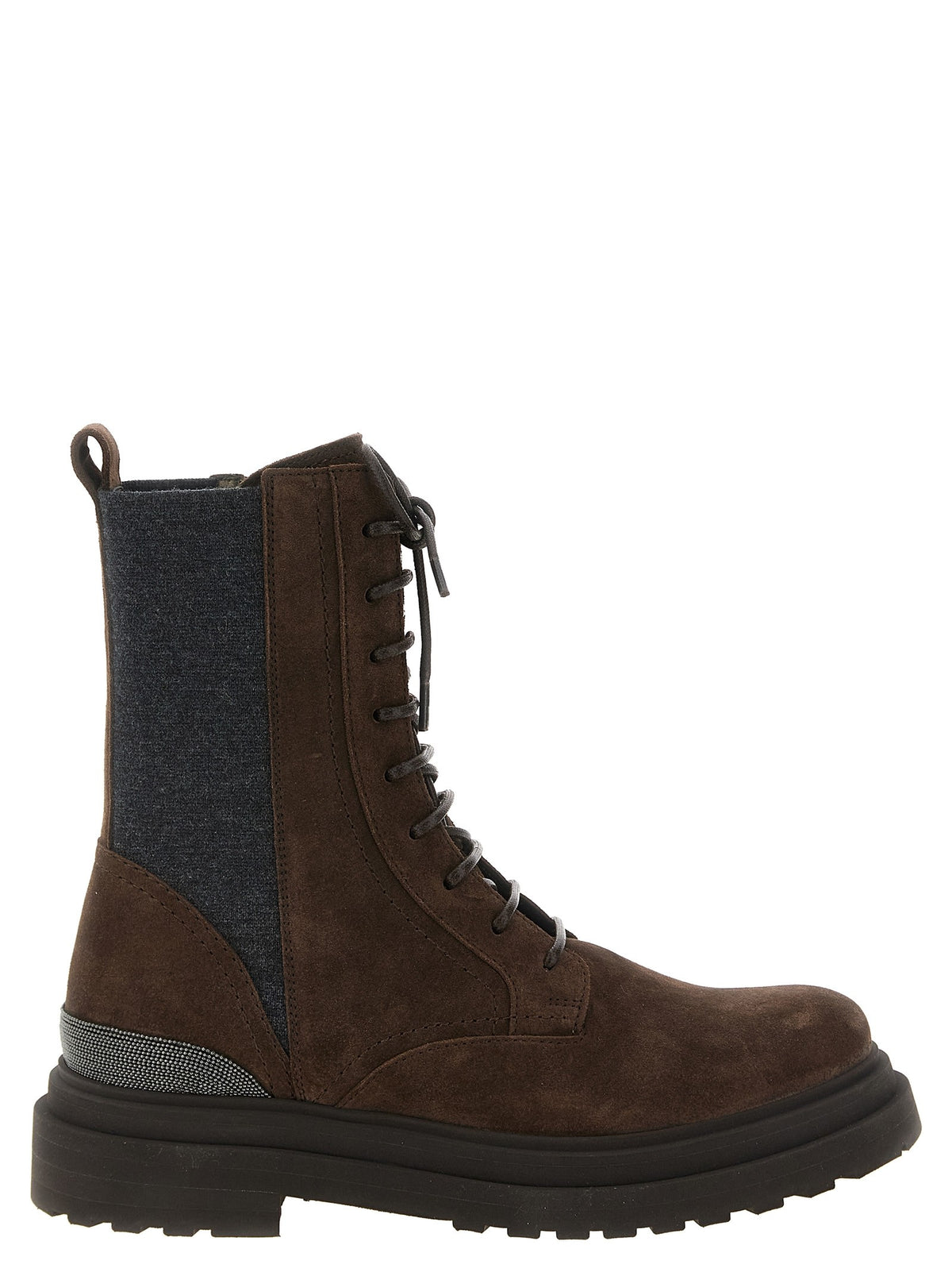 Brunello Cucinelli Precious Detail Ankle Boots Brown