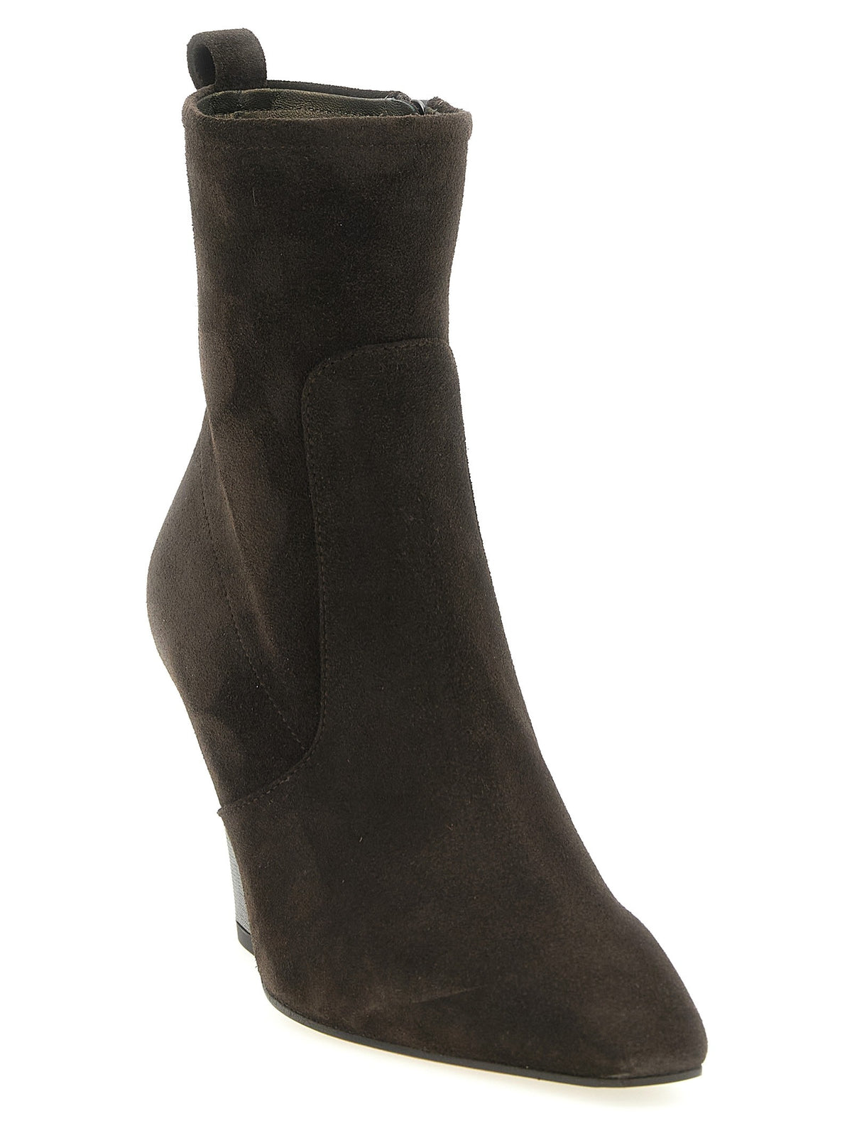Brunello Cucinelli Precious Heel Ankle Boots Brown, view 2