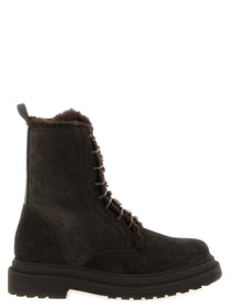 Brunello Cucinelli Precious Loop Ankle Boots Brown