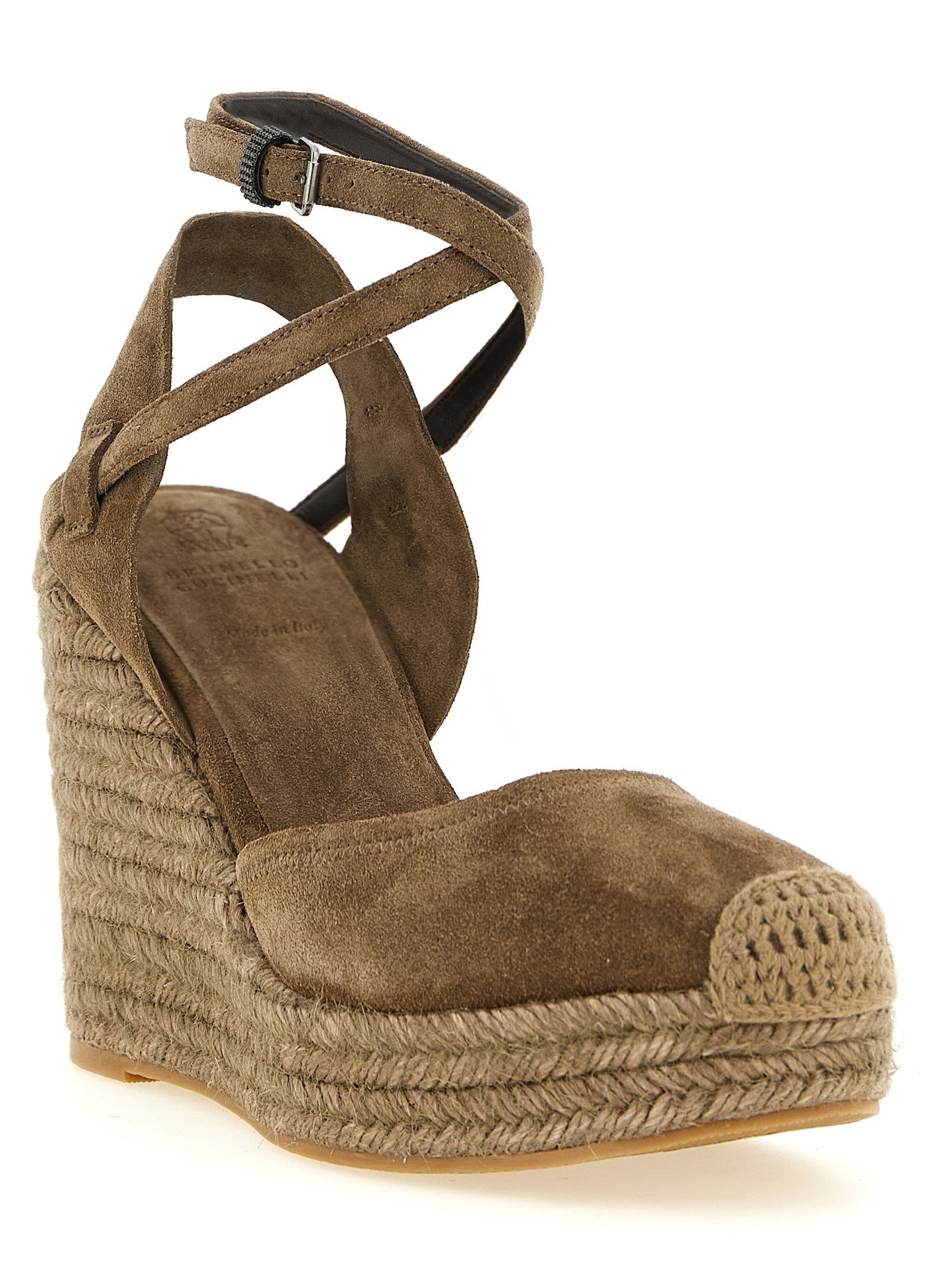 Brunello Cucinelli Precious Loop Espadrilles Brown