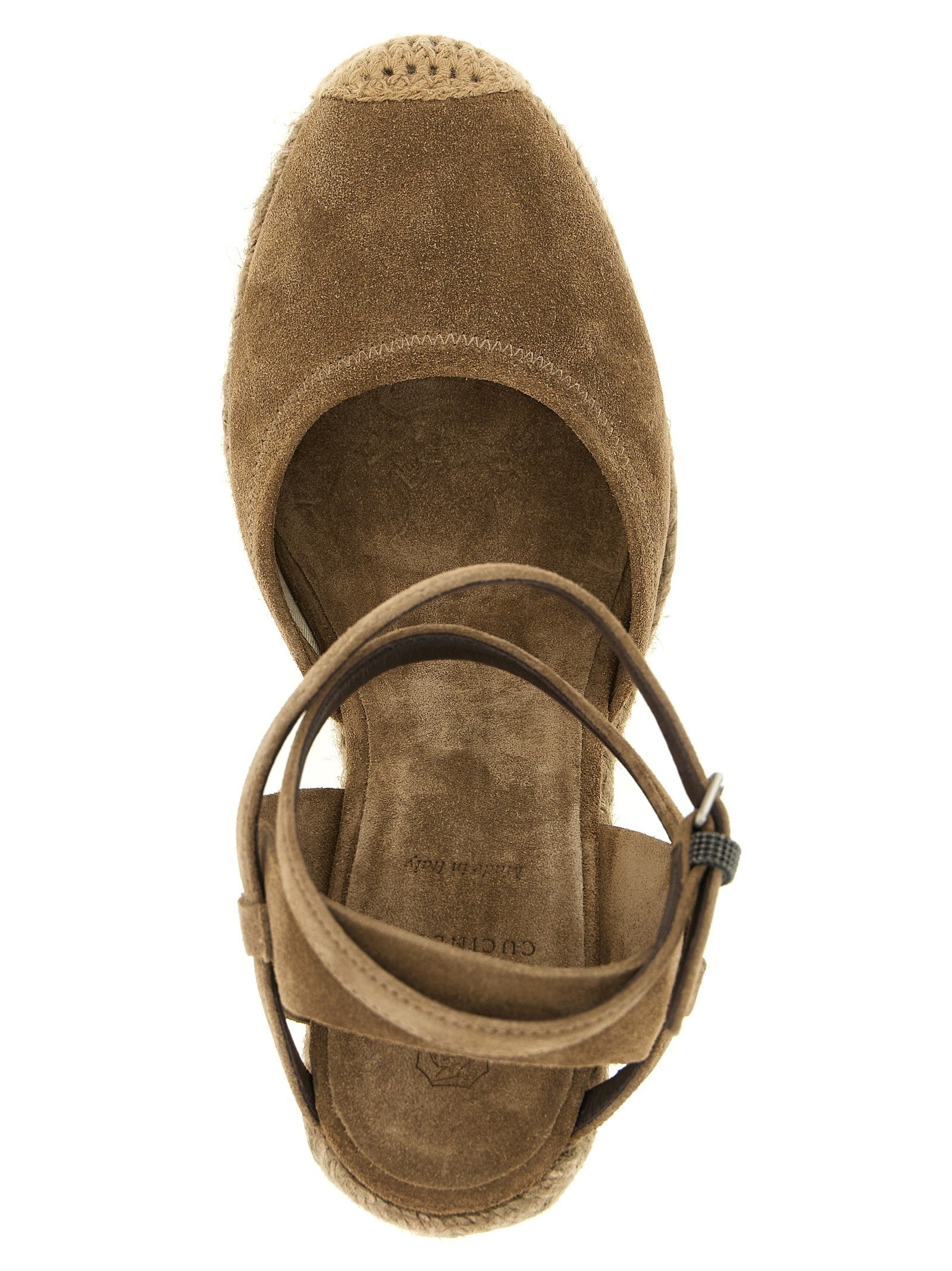 Brunello Cucinelli Precious Loop Espadrilles Brown