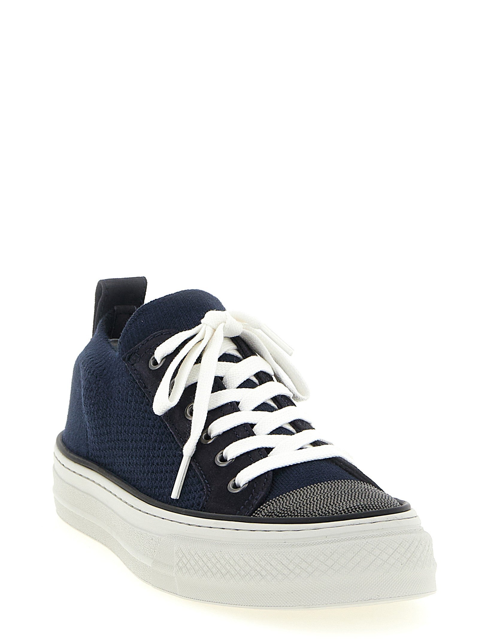 Brunello Cucinelli Precious Toe Sneakers Blue