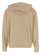 Brunello Cucinelli Precious Zipper Pull Hoodie Beige, view 2