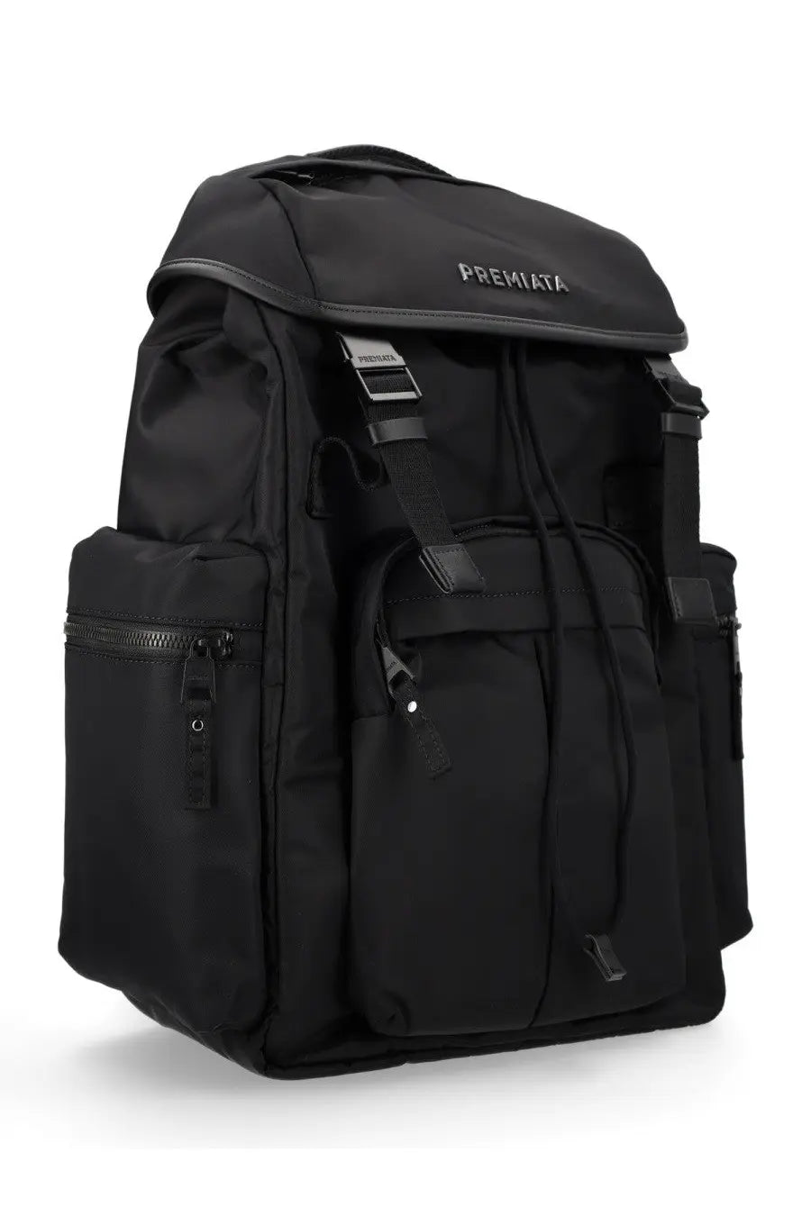 Premiata men’s zaino booker black backpack with multiple zippered compartments and adjustable shoulder straps
